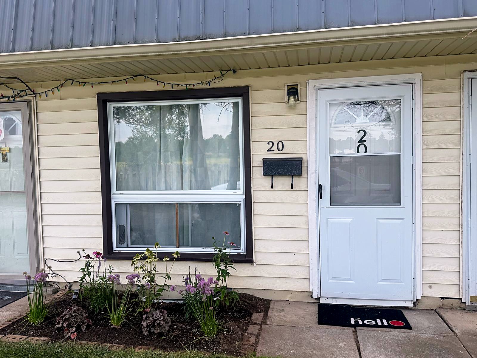 The home — front entrance